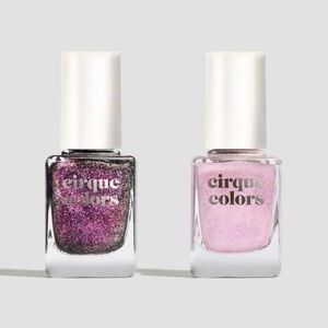 Cirque Colours Delightful Dessert Duo- Black Currant & Meringue Nail Polish